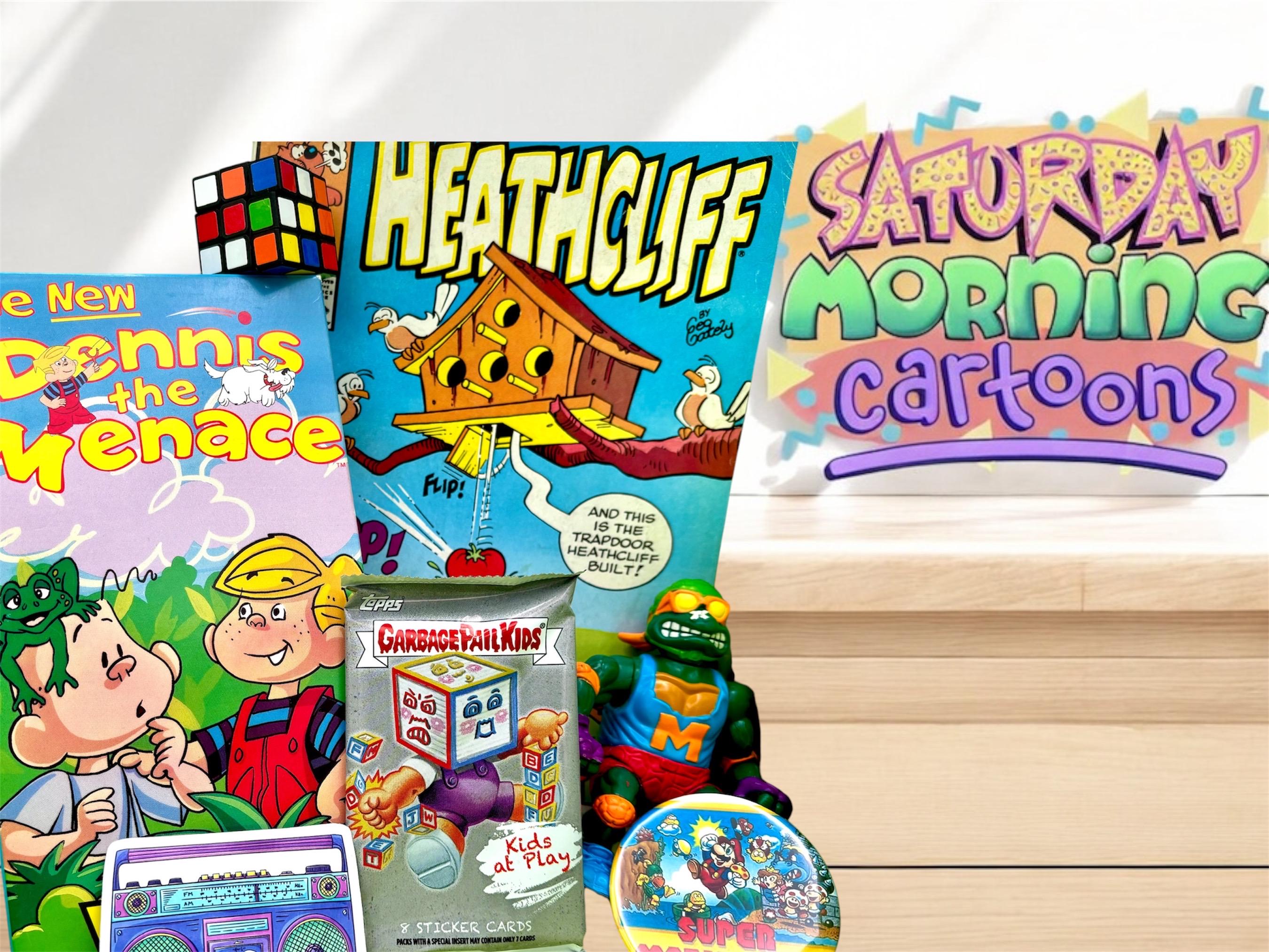 Retro Saturday Morning Cartoon, Nostalgia Mystery Box, 80s 90s