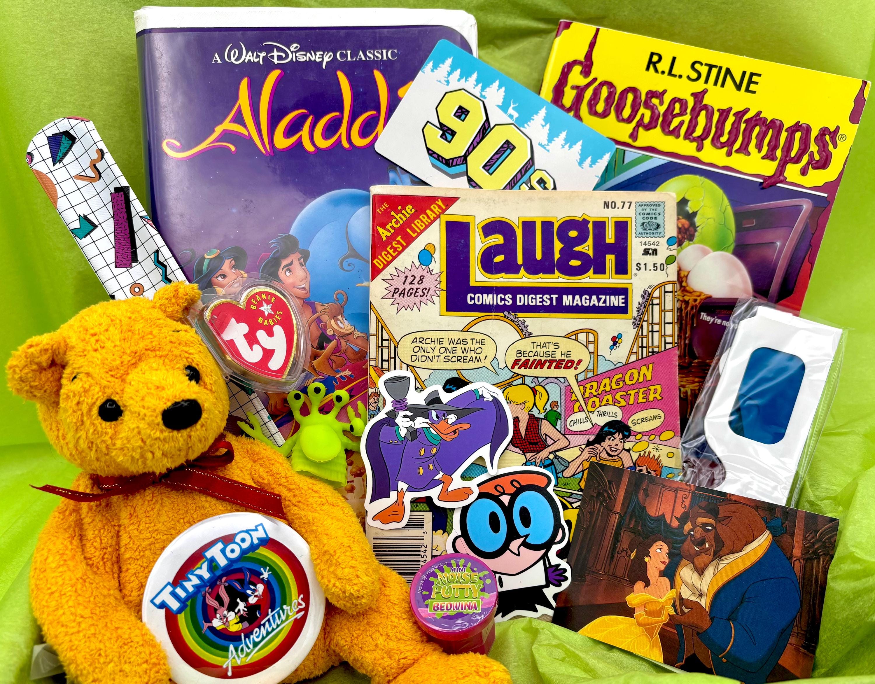 90s Nostalgia Mystery Gift Box: Beanie Baby or Ninja Turtle, VHS