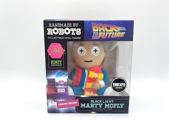 Marty McFly Knit Vinyl Figure – Black Light, Limited Edition Collectible