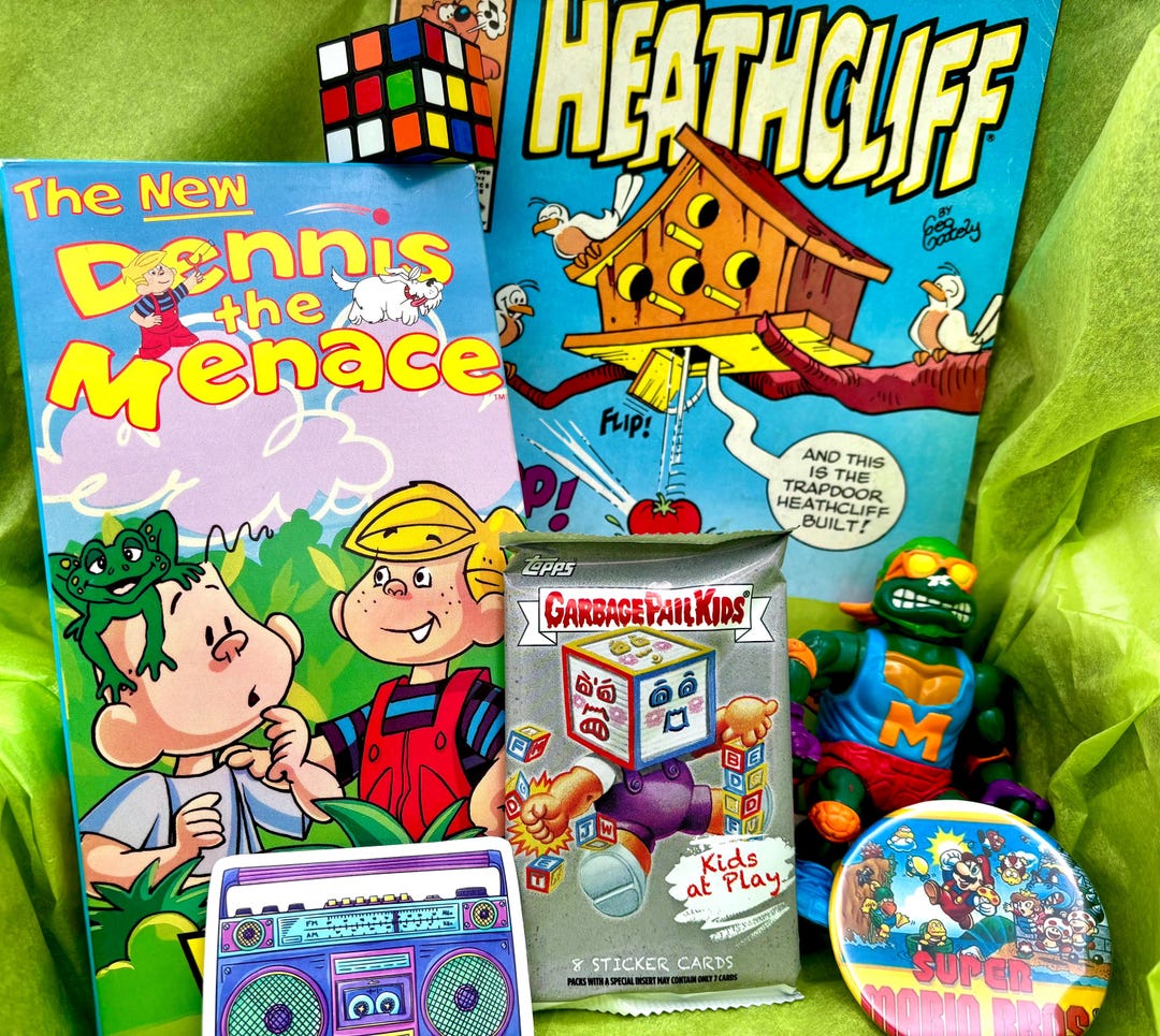 Retro Saturday Morning Cartoon, Nostalgia Mystery Box, 80s 90s