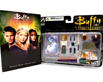 Buffy the Vampire Slayer Season 3 DVD & Palisades Palz Figure Set 