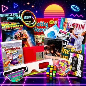 1980s Pop Culture, Nostalgia Gift Box, Curated Vintage Media and
