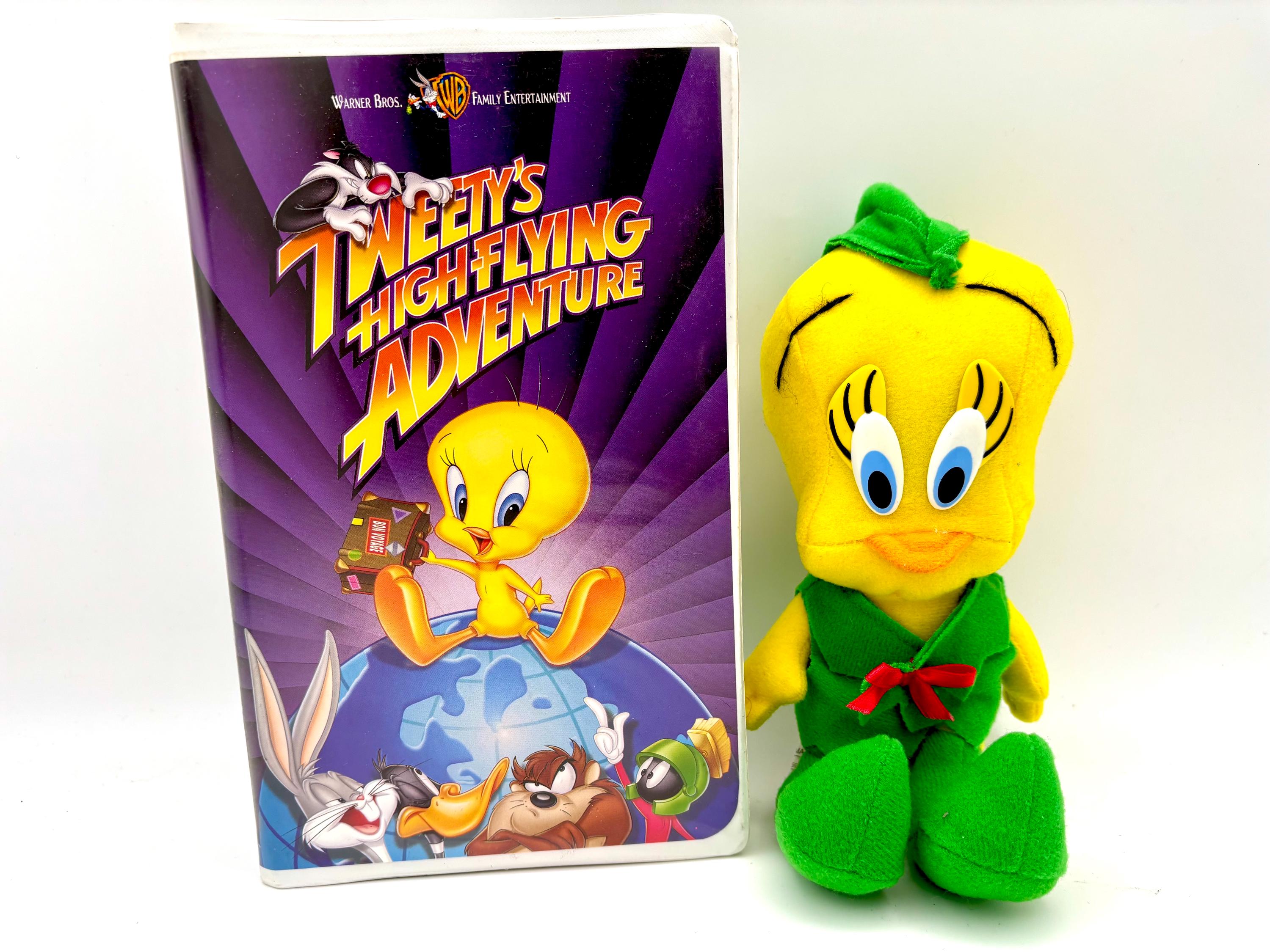 Tweety Bird Collector Set: VHS & Robin Hood Plush - Looney Tunes