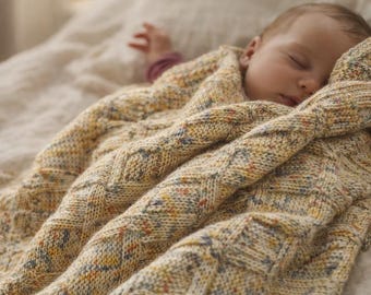 Cashmere Baby Blanket – Luxury Heirloom Newborn Gift, Soft Neutral Baby Shower Present, Organic Baby Throw
