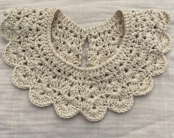 Handgefertigte gestrickte Baby häkeln Accessoires, grüner Strickkragen für Neugeborene Geschenk, Bio-Baumwolle gestrickter abnehmbarer Kragen für Baby-Geschenk