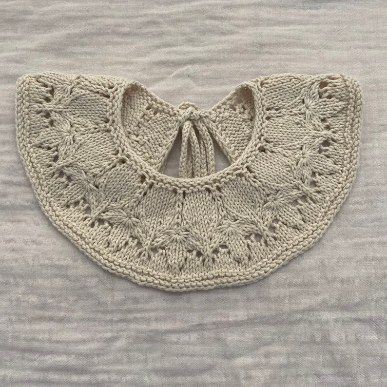 Vintage Crochet Collar for Baby Gift, Modern Lace Collar Crochet Patterns for Baby Accessories,Washable Embroidered Collar for New Born Gift zdjęcie 1