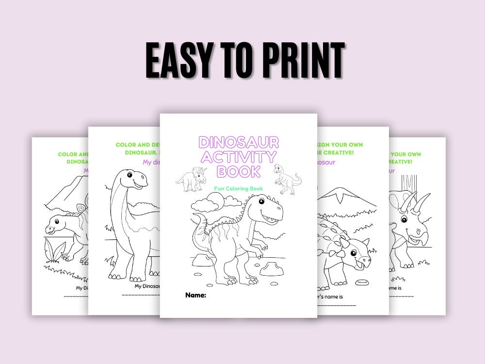 Printable Preschool Worksheets Dinosaur Activity Book Preschool ...
