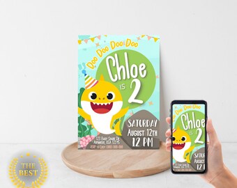 Baby Shark Birthday Template