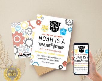 Transformers Birthday Invitation Template