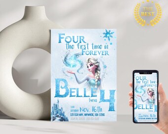 Elsa Birthday Invitation Template
