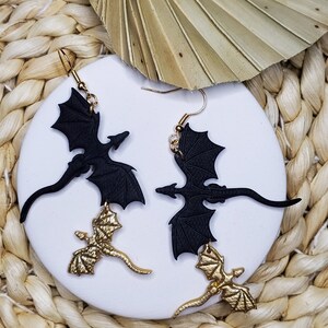 Dragon Earrings | Polymer Clay Earrings | Handmade Earrings | Fantasy Earrings