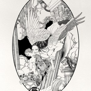 Art Print &quot;Oedipus and the Sphinx&quot;