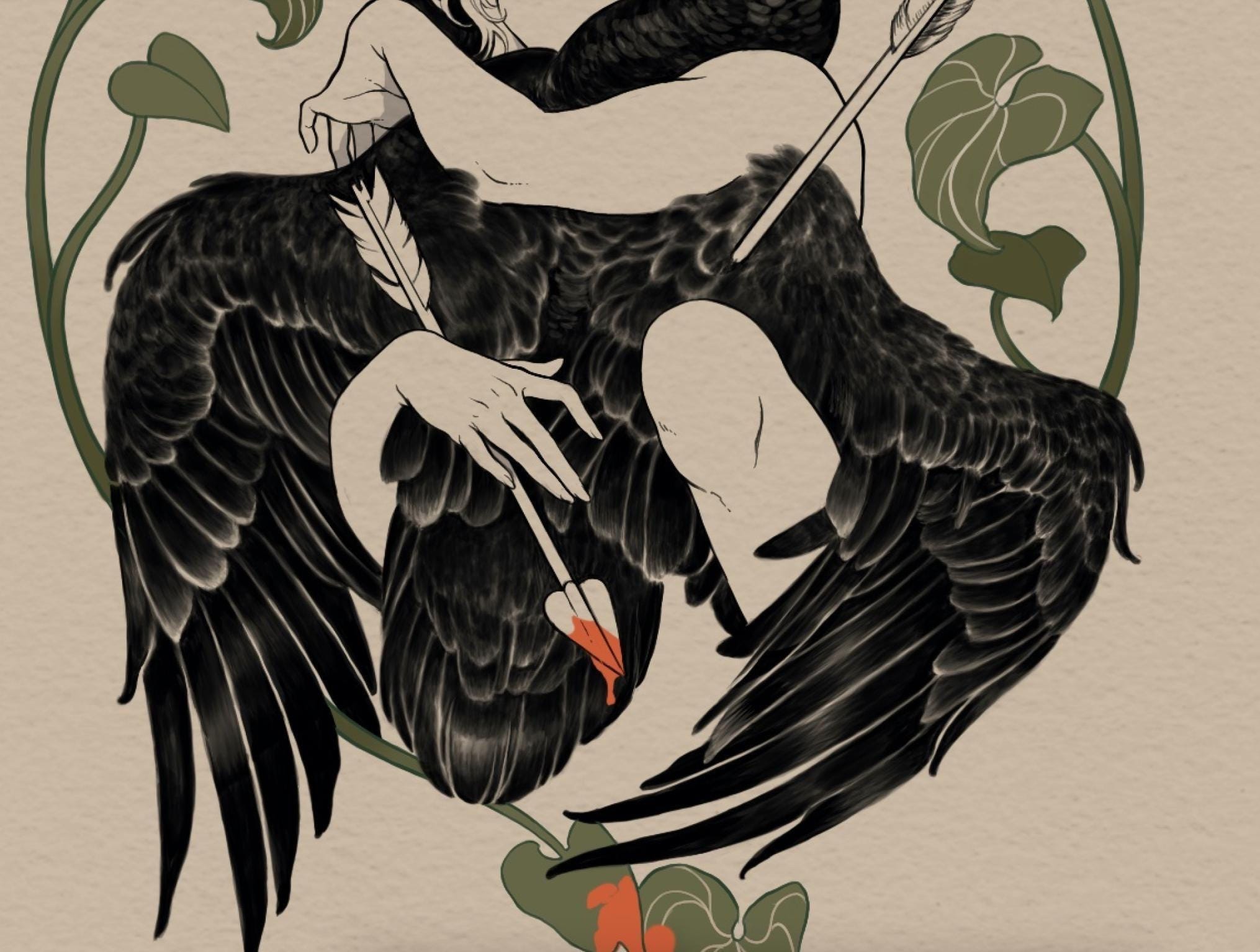 Leda and the Swan Art Print - Etsy