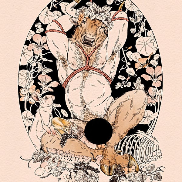 Lámina artística "El Toro Baco"