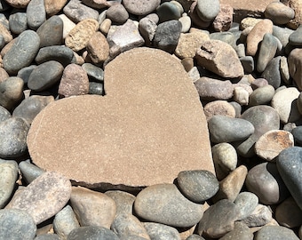 Stone hearts, garden heart stones, large heart yard stone