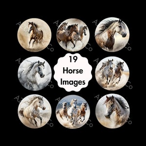 Horse Clipart - Horses - Running - Horse Art images in PNG format - instant download for commercial use