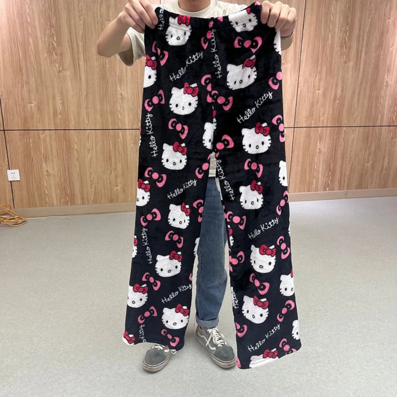 Hello Kitty Pajamas Kawaii Pajamas Y2K Pajamas Wide Leg - Etsy