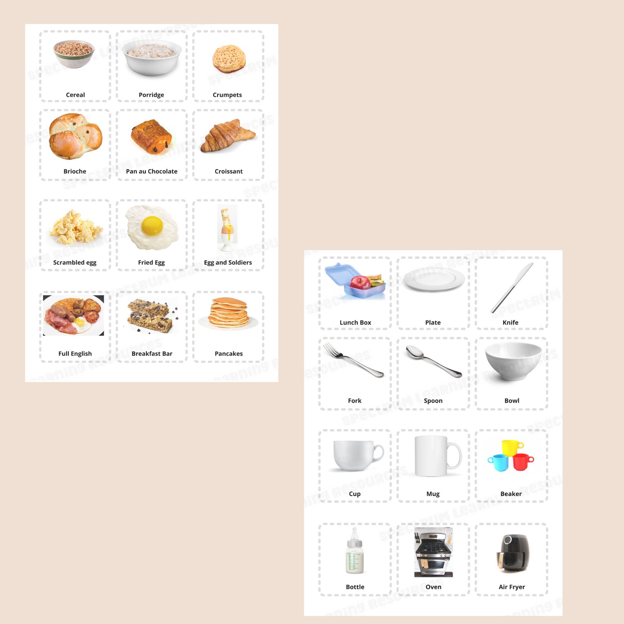 Food PEC Cards Real Photos choice Boards Now &amp; Next Boards Autism ...