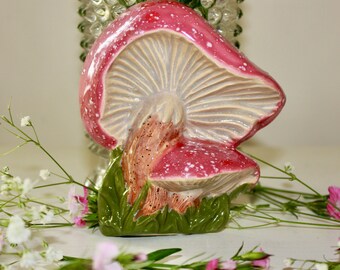 Pink Speckled Mushroom Magnet