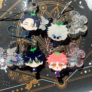 Sorcery users Keychains - Gojo, Geto, Yuji, Megumi