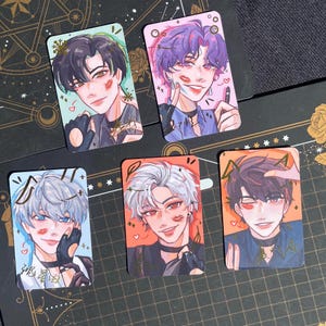 Love and Deepspace Gold Foil Photocards - Xavier, Zayne, Rafayel Sylus