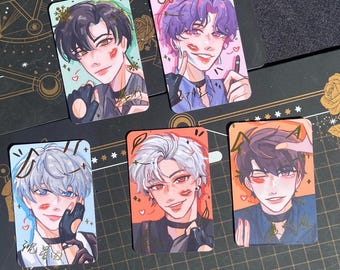 Love and Deepspace Gold Foil Photocards - Xavier, Zayne, Rafayel