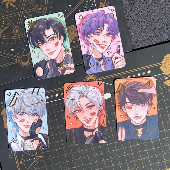 Uniq 王一博　falling in love トレカ　カード Love and Deepspace Gold Foil Photocards - Xavier, Zayne, Rafayel