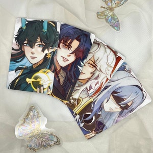 Honkai Star Rail: High Cloud Quintet Hanfu-fotokaarten - Dan Heng (Imbbitor Lunae), Blade, Jing Yuan, Jing Liu