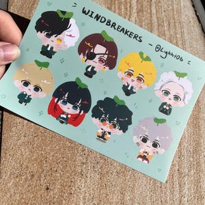 Vindjackor söta vinylklistermärken