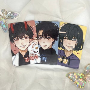 Omniscient Reader&#39;s Viewpoint Photocards - Kim Dokja, Yoo Joonghyuk, Han Sooyoung