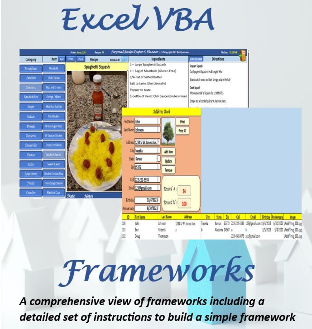 Excel VBA Frameworks, What Are They Detailed Instructions for Creating ...