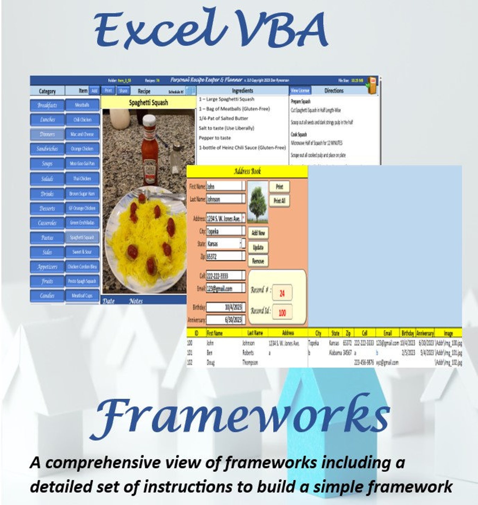 Excel VBA Frameworks, What Are They Detailed Instructions for Creating ...