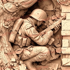Laser Cut File | 3D Illusion | Laser Burn PNG | Laser Engrave File | Laser Digital Design File | War | American | Patriotic | Aircraft | USA