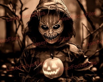 Laser Burn PNG | 3D Illusion | Laser Cut File | Laser Engrave File | Laser Digital Design File | Halloween | Pumpkin | October | Haunted