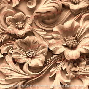 3D Illusion | Laser Burn PNG | Laser Cut File | Laser Engrave File | Laser Digital Design File | Flowers | Wildlife | Plants | Garden