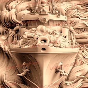 Laser Cut File | 3D Illusion | Laser Burn PNG | Laser Engrave File | Laser Digital Design File | War | American | Patriotic | Aircraft | USA