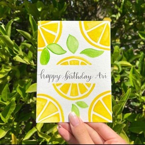 Zitrone Karte zum Geburtstag