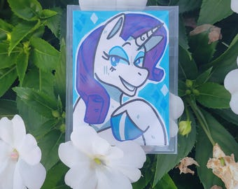 Rarity Trading Card| My Little Pony| Gen 4 - Etsy