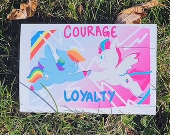 Rainbow Dash and Zipp Storm Print| My Little Pony| Gen 4 and