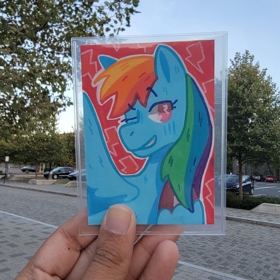 rainbow dash card sleeves MLPME02 Moon 2 English SSR 4 of Hearts My and fingerprints when using or storing your favorite trading cards 10pcs My Little Pony Hard