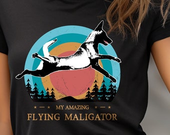 T-shirt belga Malinois, camicia mamma Malinois, Love My Malinois, camicia Maligator, maglietta Flying Malinois, camicia Malinois Mama, camicia Mal-In-Wah