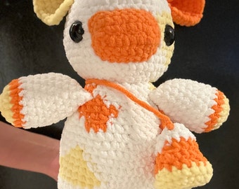 CROCHET **PATTERN** Candy Corn Cow For Halloween!! PATTERN only! Not the Finished product.