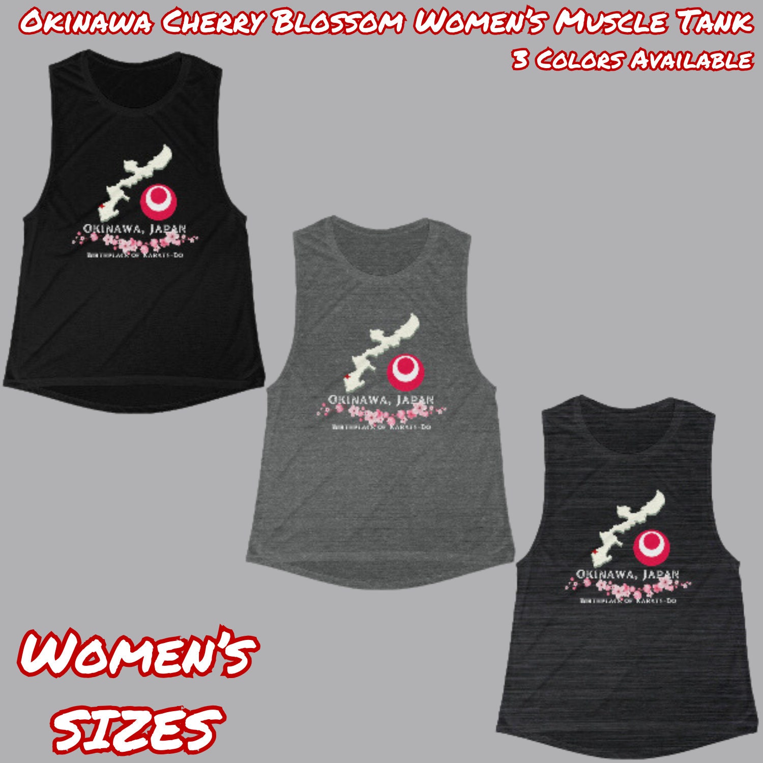Okinawa Karate Women's Flowy Scoop Muscle Tank