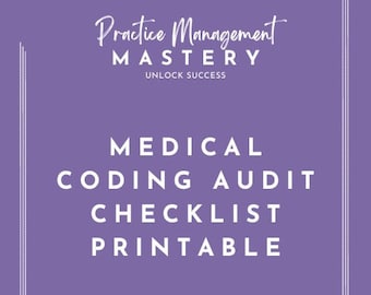 Medical Coding Audit Checklist