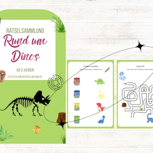 Dinosaurier-Rätsel für Kinder | ab 3 Jahre