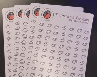 Full page Weather icons - Sticker sheet