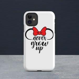 NEVER GROW UP Disney/Minnie Tough Case for iPhone®