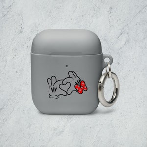 Mickey/Minnie HEART LOVE HANDS Rubber Case for AirPods®