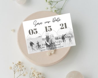 Save the Date Vorlage - Hochzeit Save the Date Design - Digitaler Download