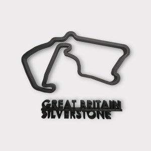 Silverstone - Great Britain - F1 2025 Grand Prix Racing Track 3D Wall Art With Tag - Formula One